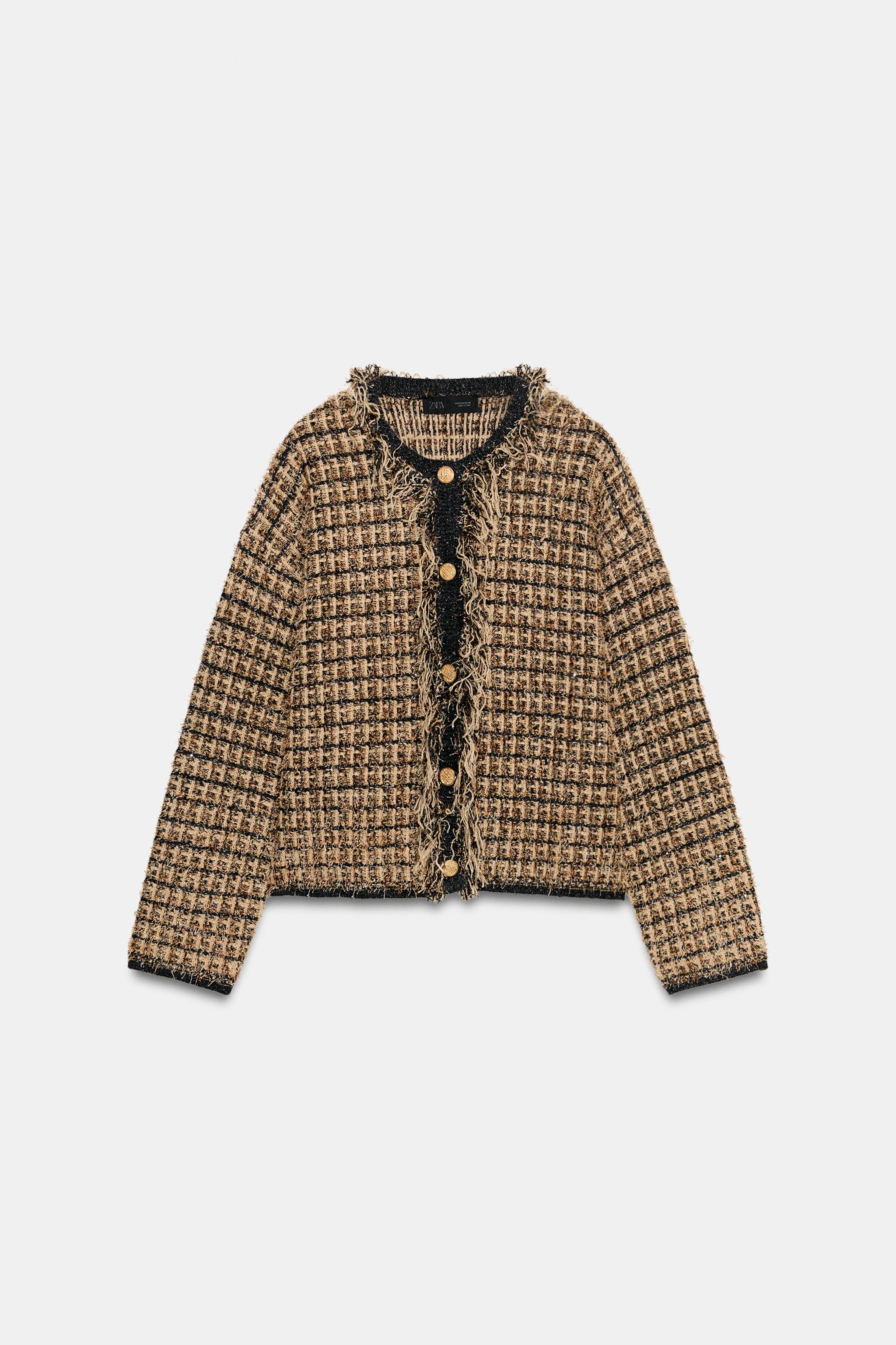 GILET EN MAILLE EFFRANGÉE À FIL MÉTALLISÉ